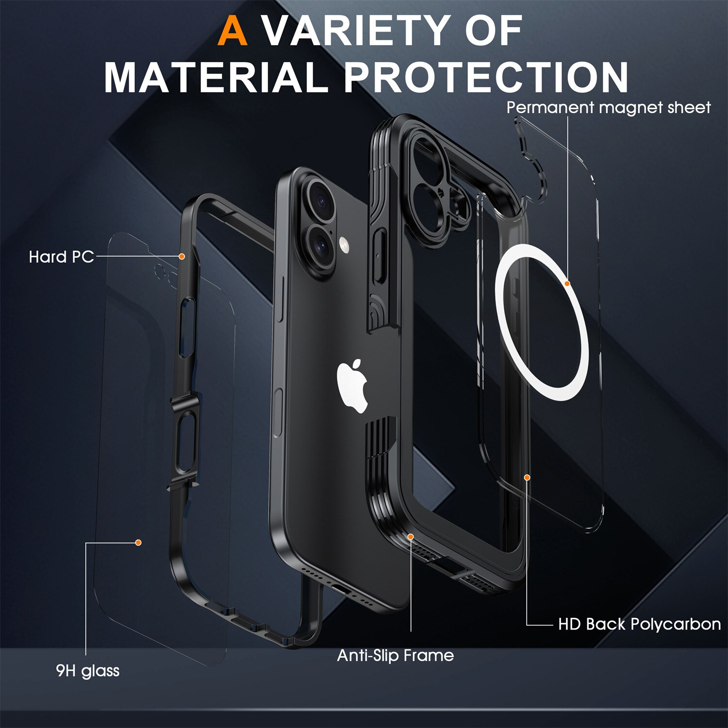 Coque Premium Full Protection iPhone 17, Black