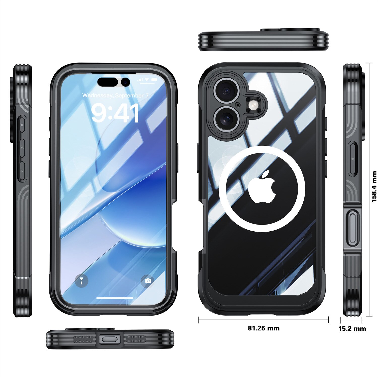 Coque Premium Full Protection iPhone 17, Black