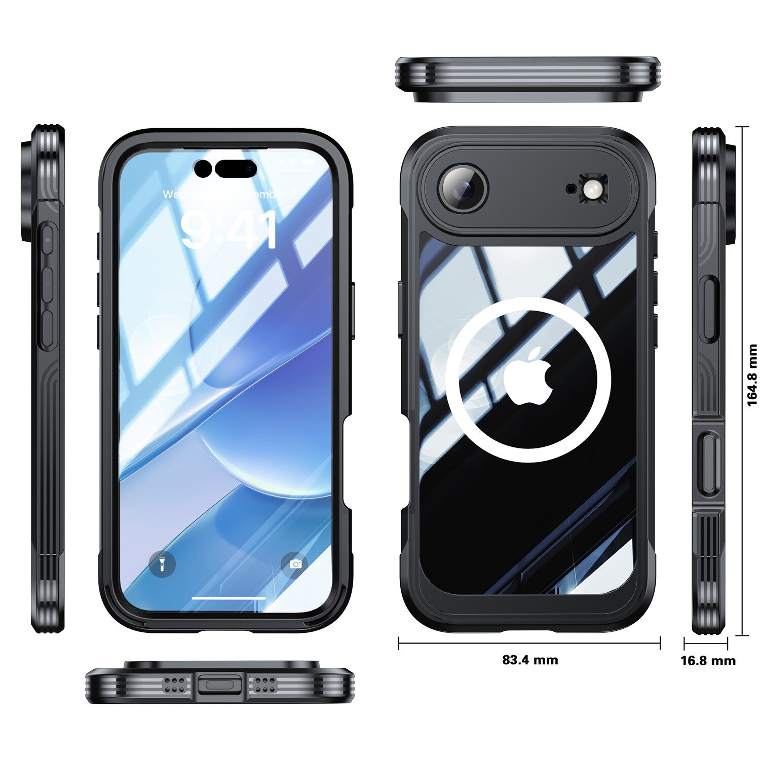 Coque Premium Full Protection iPhone 17 Air, Black