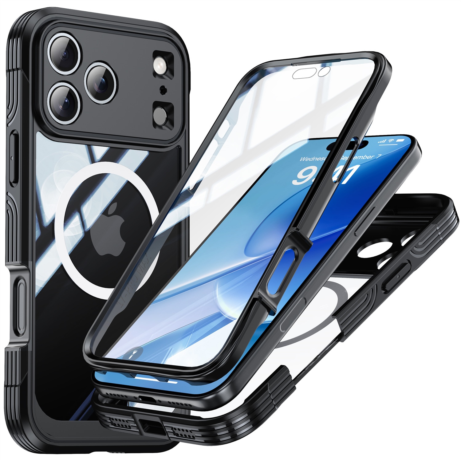 Coque Premium Full Protection iPhone 17 Pro, Black