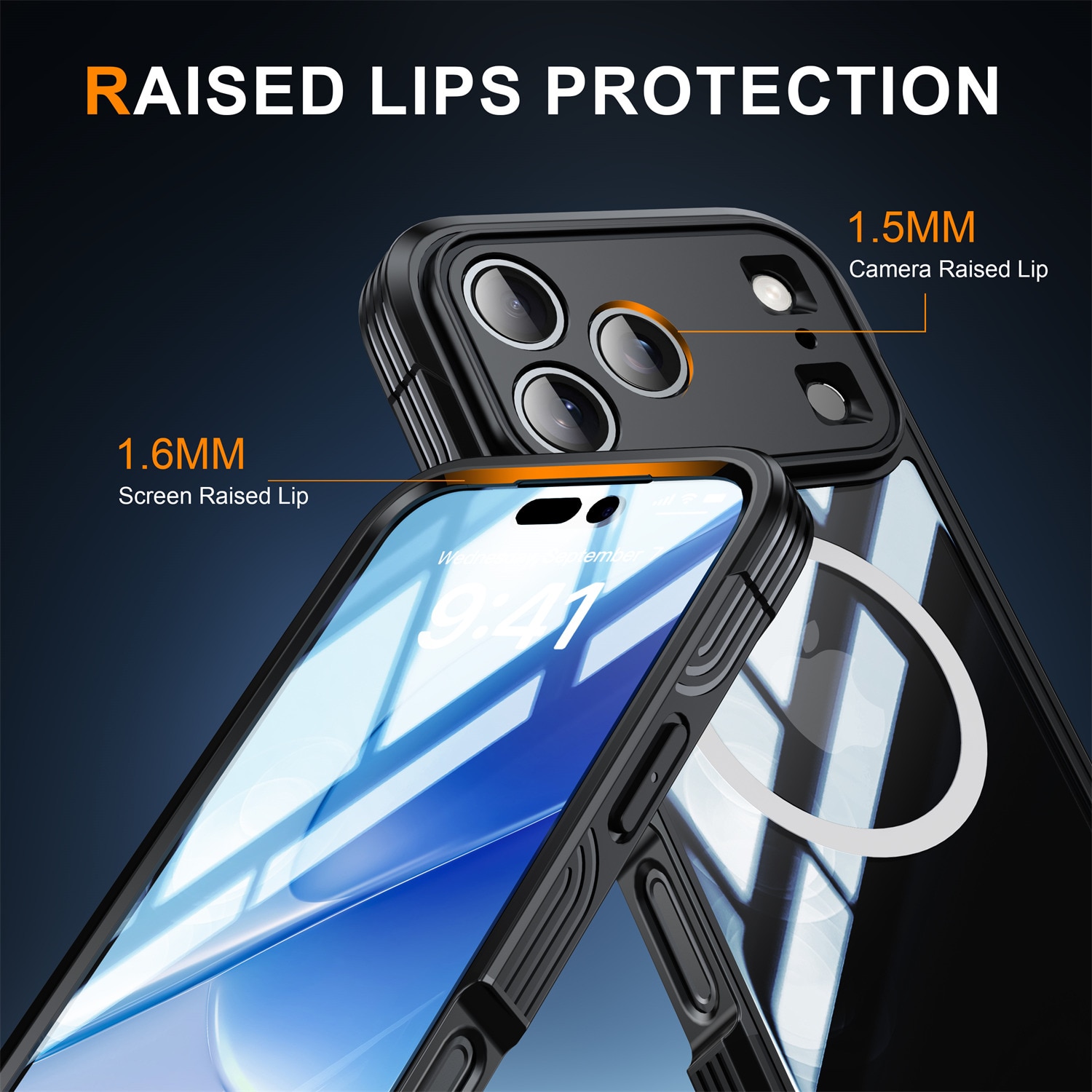 Coque Premium Full Protection iPhone 17 Pro, Black