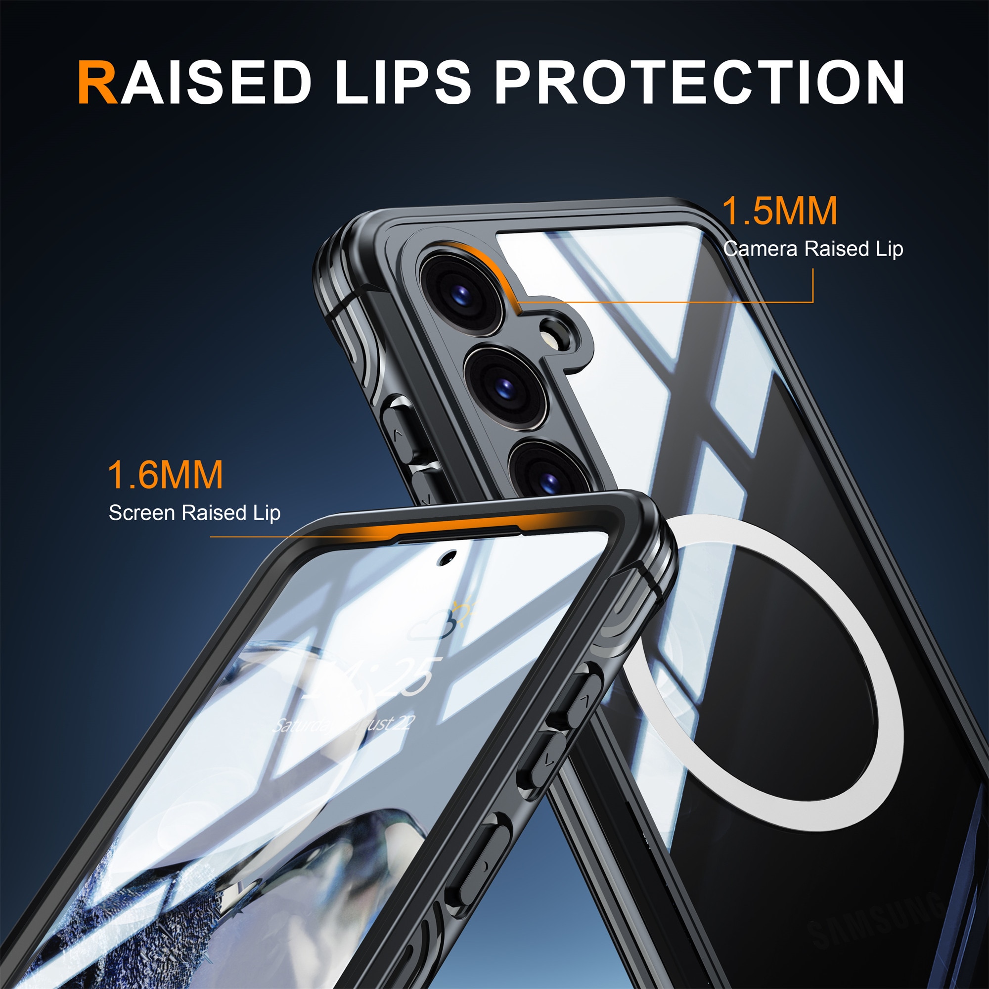 Coque Premium Full Protection Samsung Galaxy S25 FE, Black