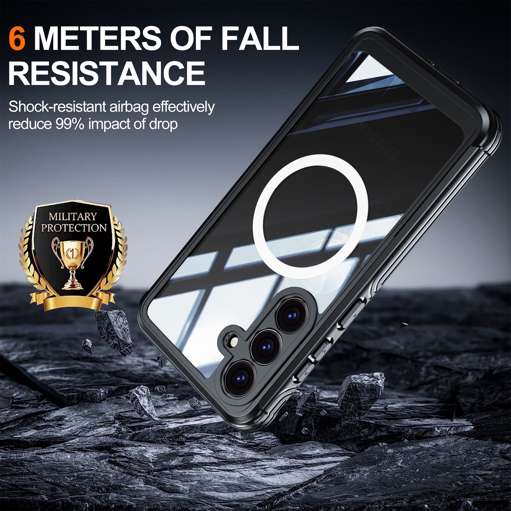 Coque Premium Full Protection Samsung Galaxy S25 FE, Black