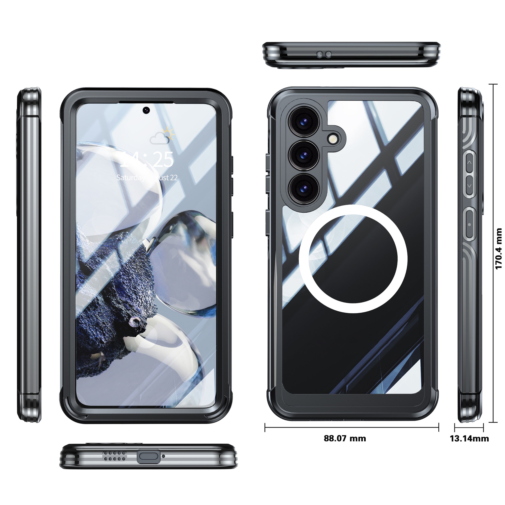 Coque Premium Full Protection Samsung Galaxy S25 FE, Black