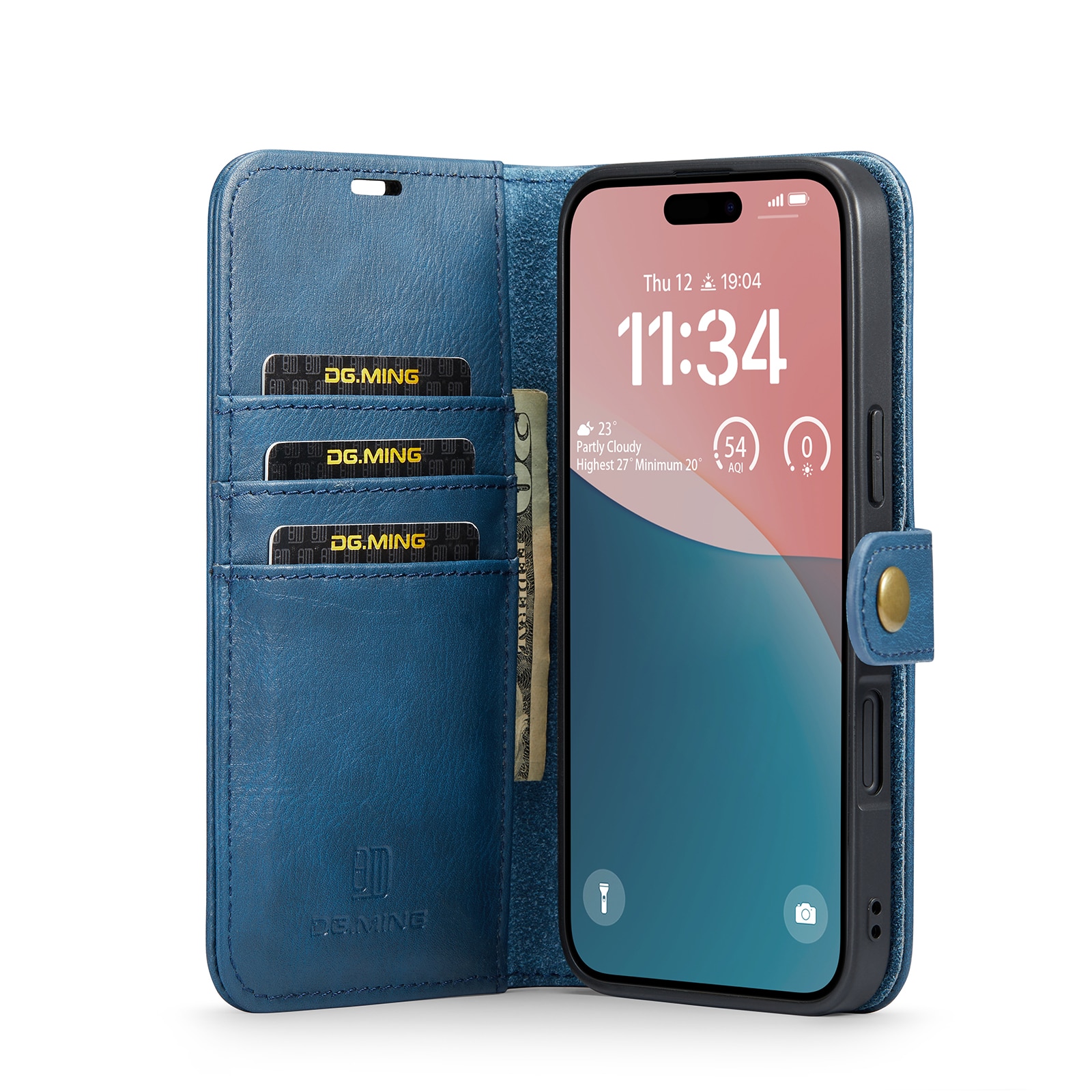 Étui portefeuille Magnet Wallet iPhone 17, Blue