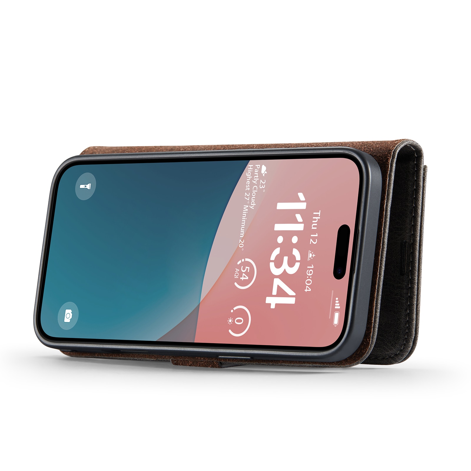 Étui portefeuille Magnet Wallet iPhone 17, Brown