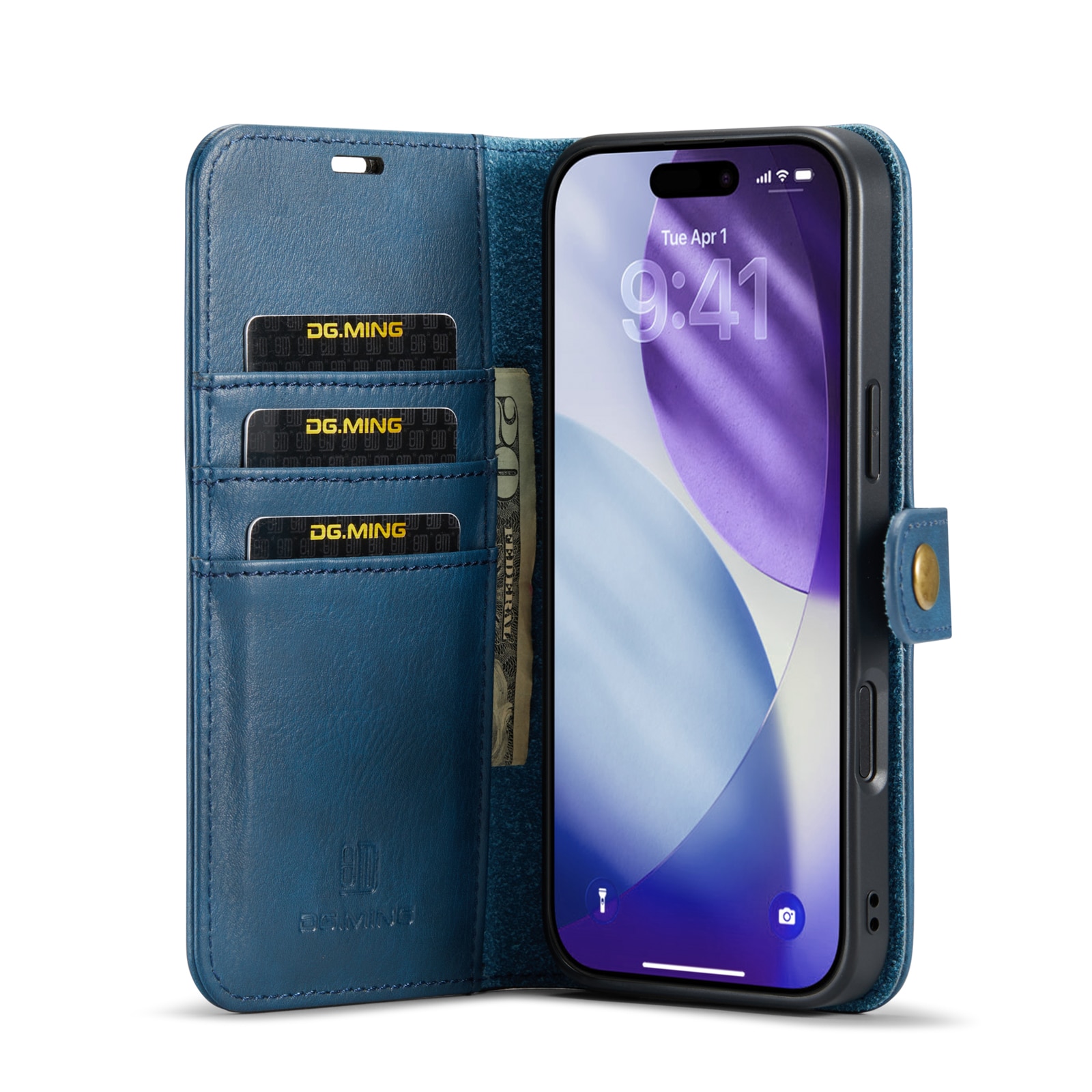 Étui portefeuille Magnet Wallet iPhone 17 Pro, Blue