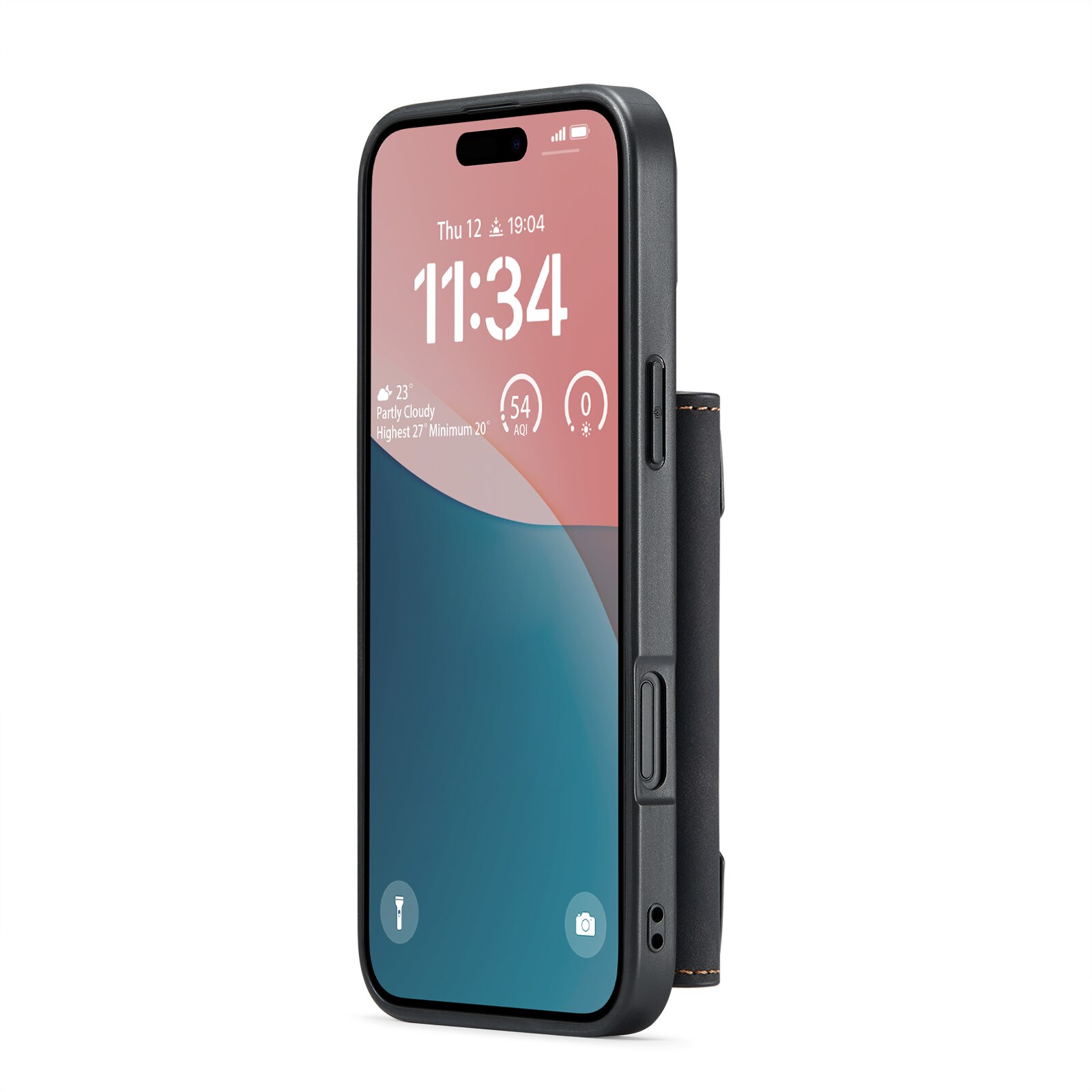 Coque Magnetic Card Slot iPhone 17, Noir