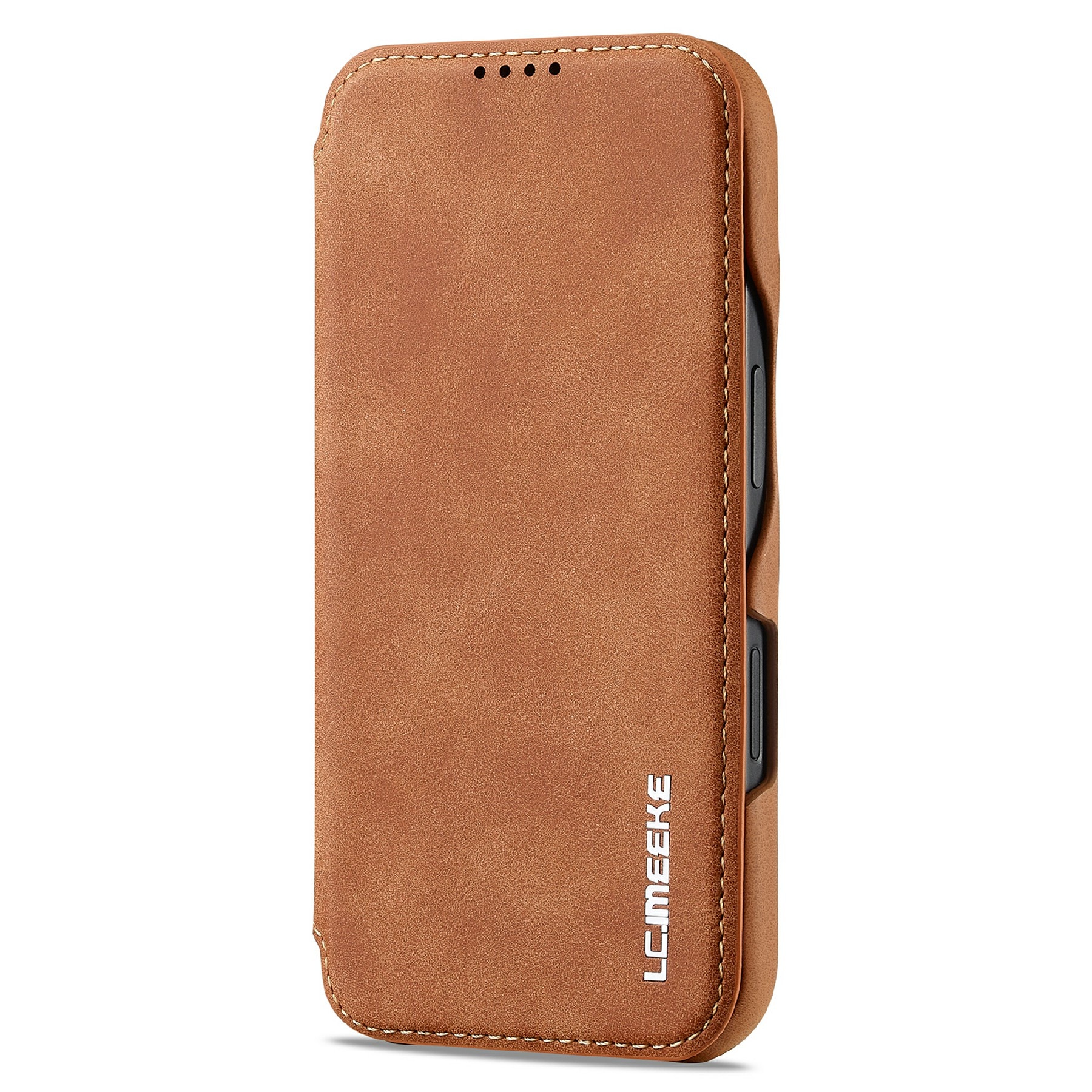 Étui portefeuille mince iPhone 17, Cognac