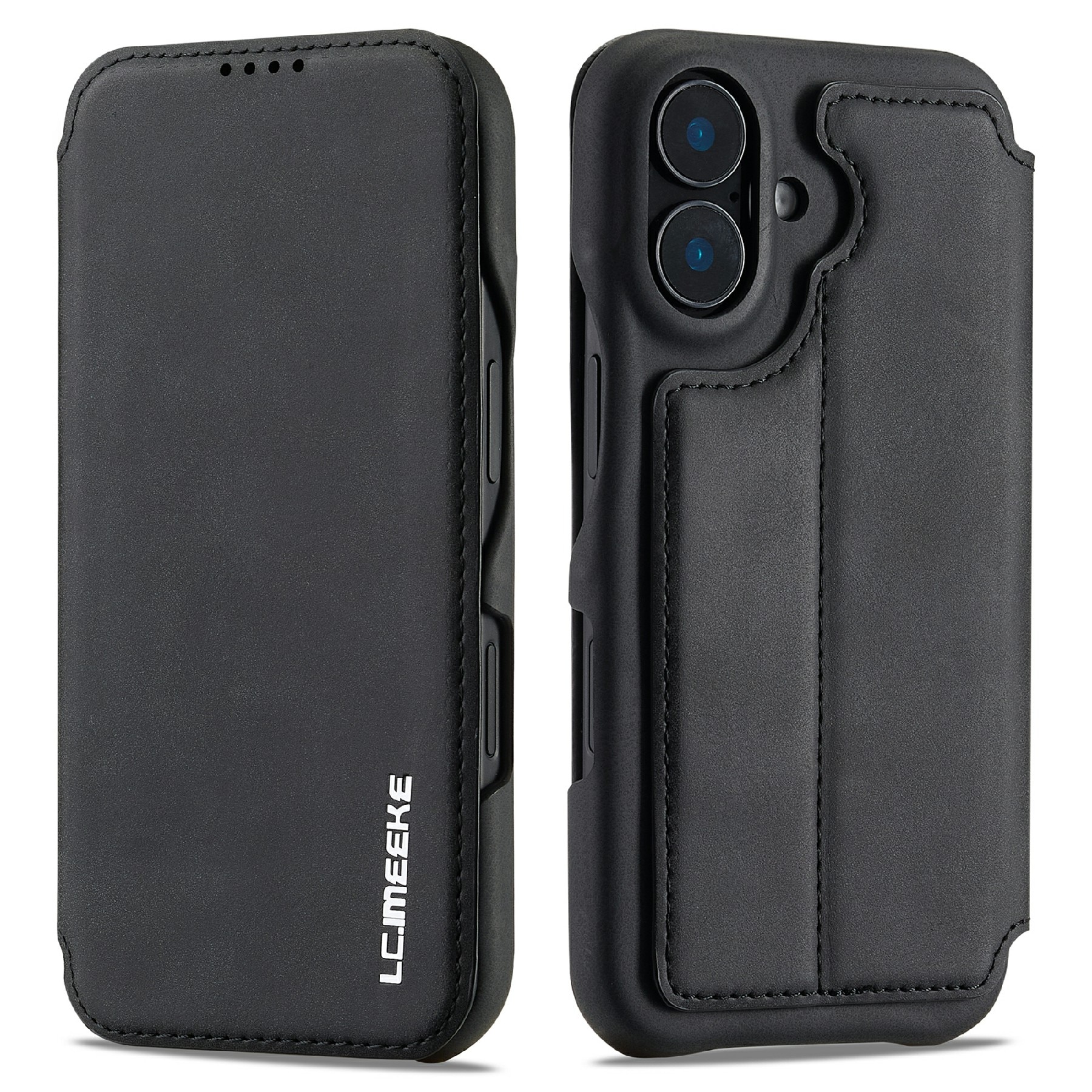 Étui portefeuille mince iPhone 17, noir