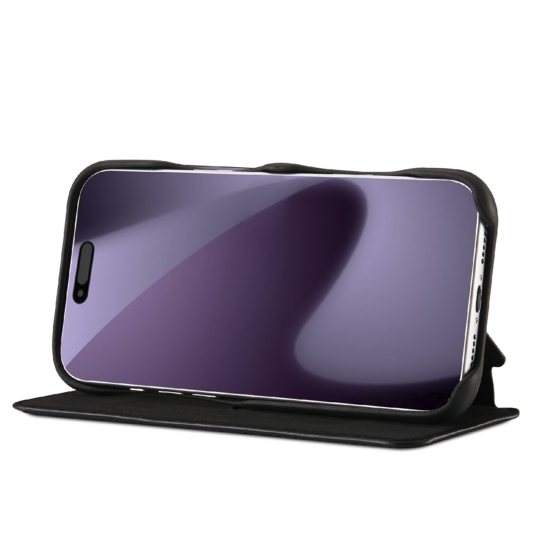 Étui portefeuille mince iPhone 17 Pro, Noir