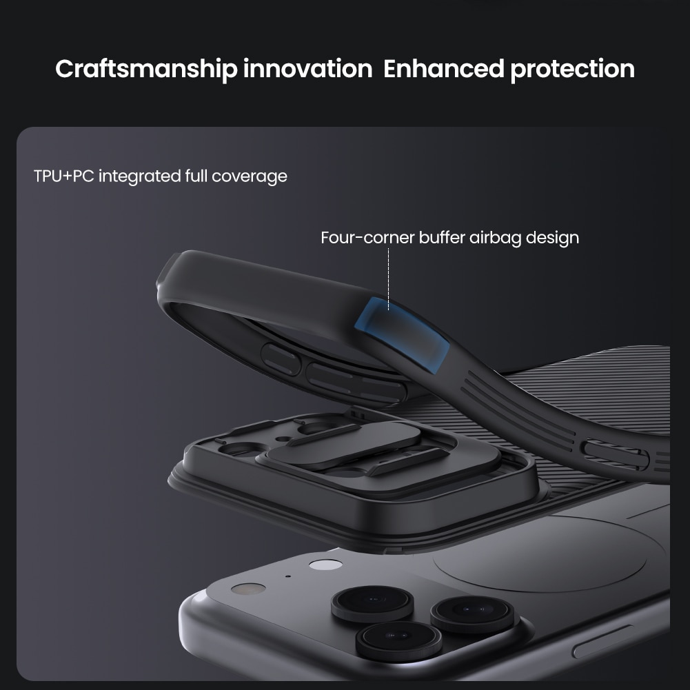 Coque CamShield MagSafe iPhone 17 Pro, noir