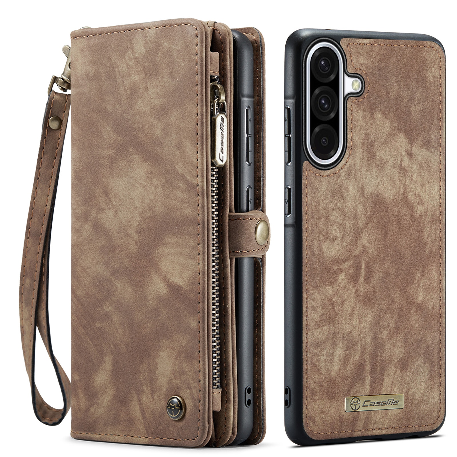 Étui portefeuille multi-cartes Samsung Galaxy A17, Marron