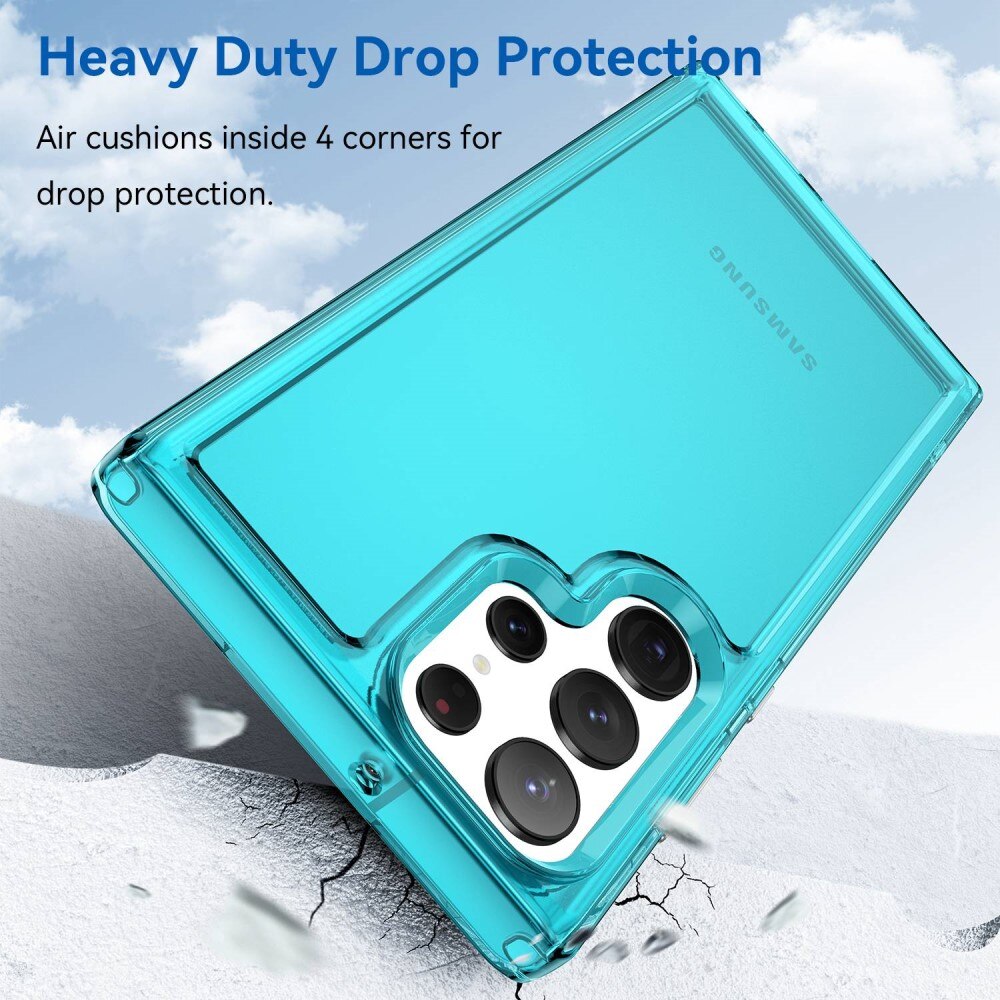 Coque hybride pour Samsung Galaxy S23 Ultra, transparent