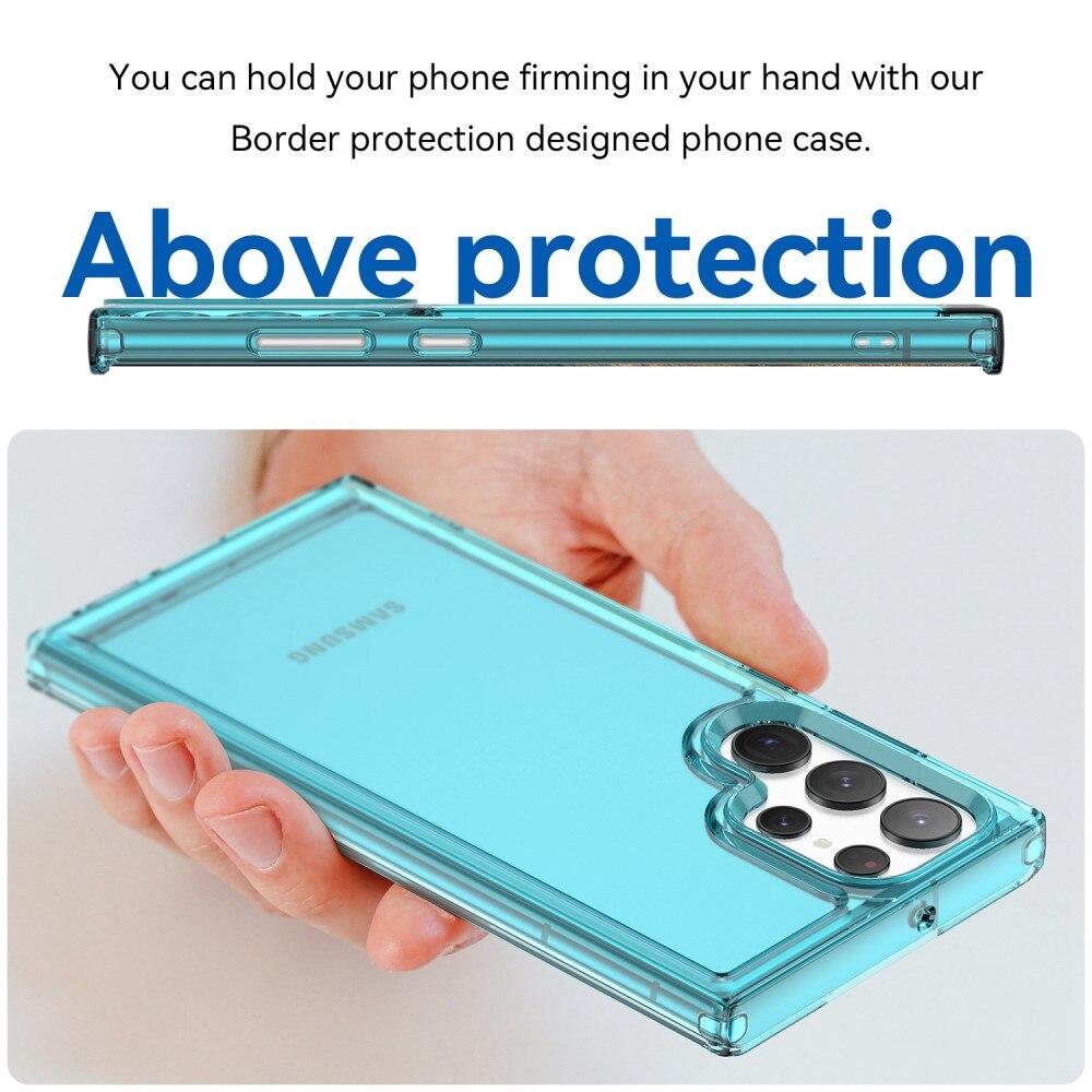 Coque hybride pour Samsung Galaxy S23 Ultra, transparent