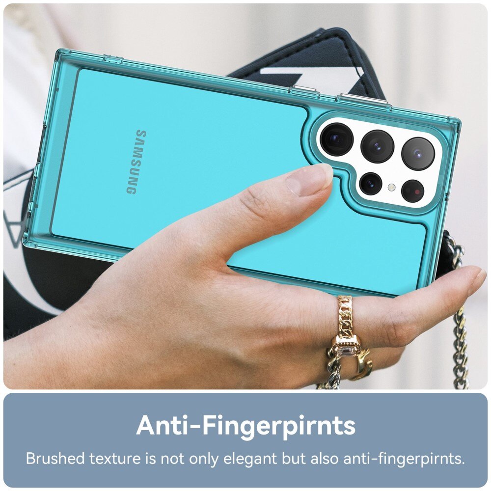 Coque hybride pour Samsung Galaxy S23 Ultra, transparent