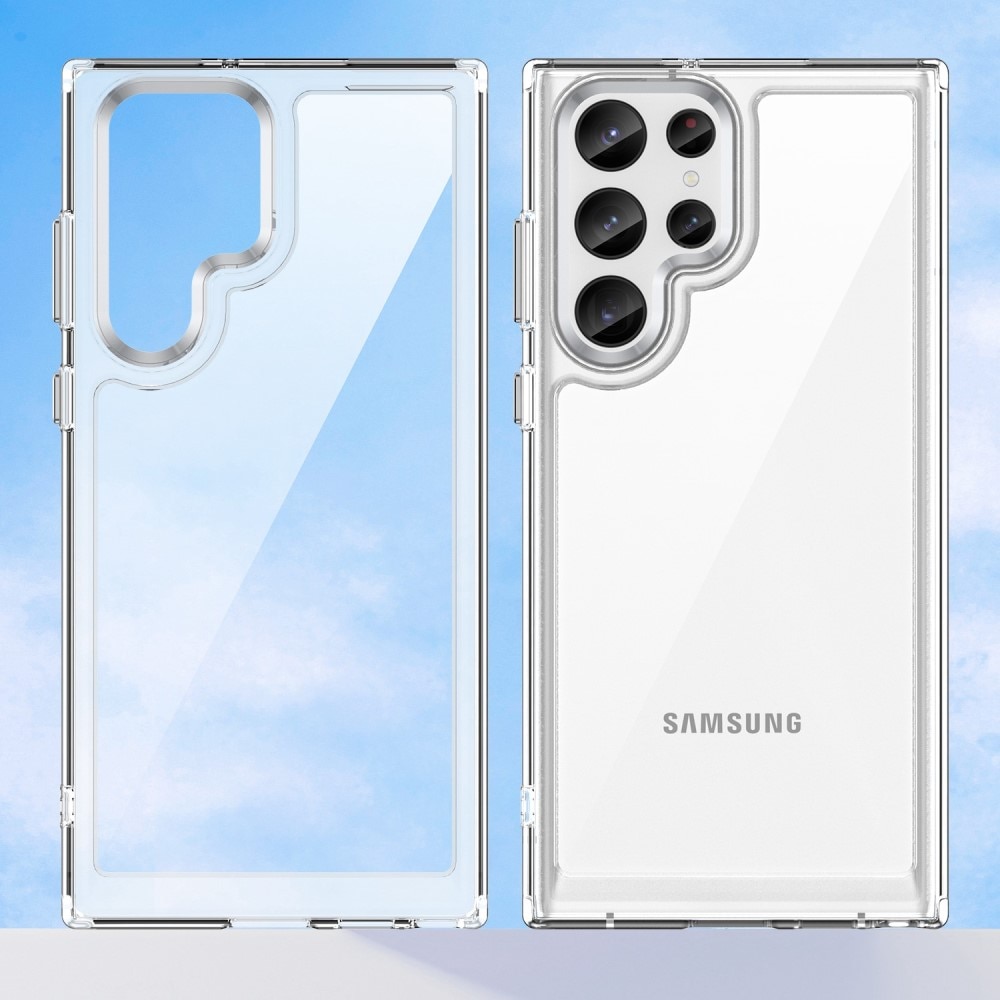 Coque hybride Crystal Hybrid pour Samsung Galaxy S23 Ultra, transparent