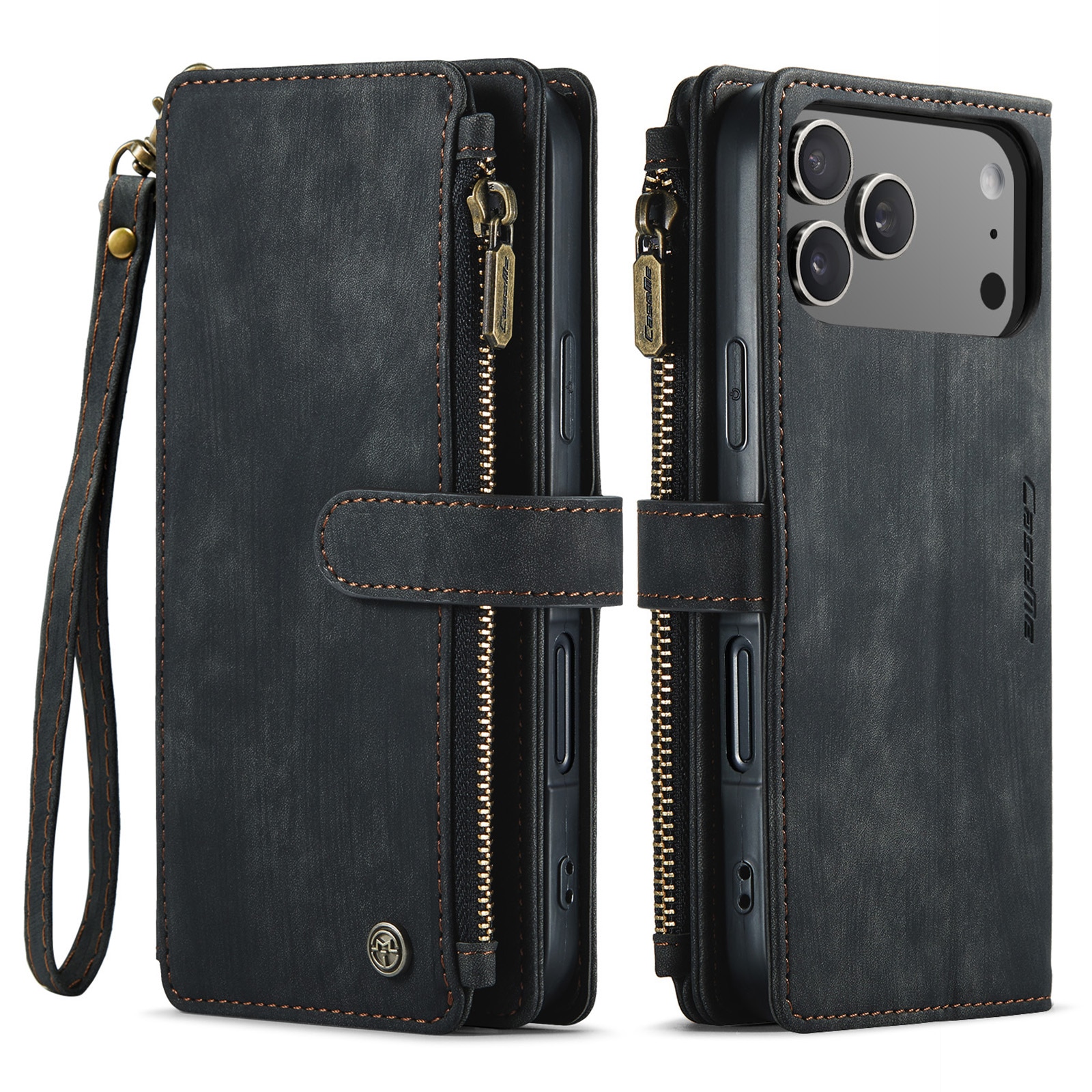 Étui portefeuille multi-cartes iPhone 17 Pro, Gris