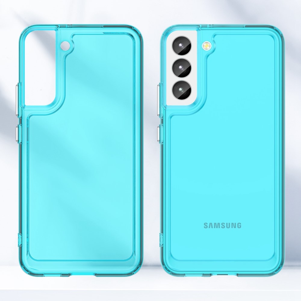 Coque Hybride Crystal Hybrid Samsung Galaxy S23, bleu
