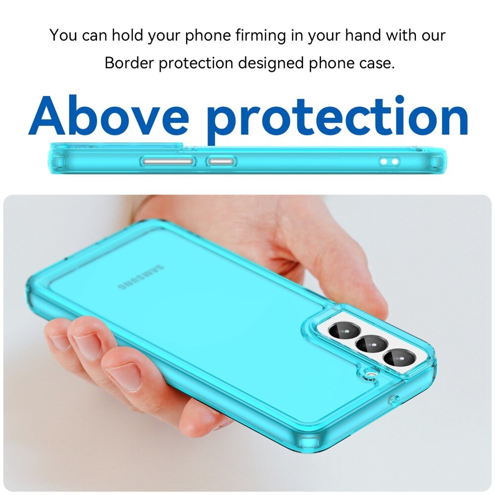 Coque Hybride Crystal Hybrid Samsung Galaxy S23, bleu