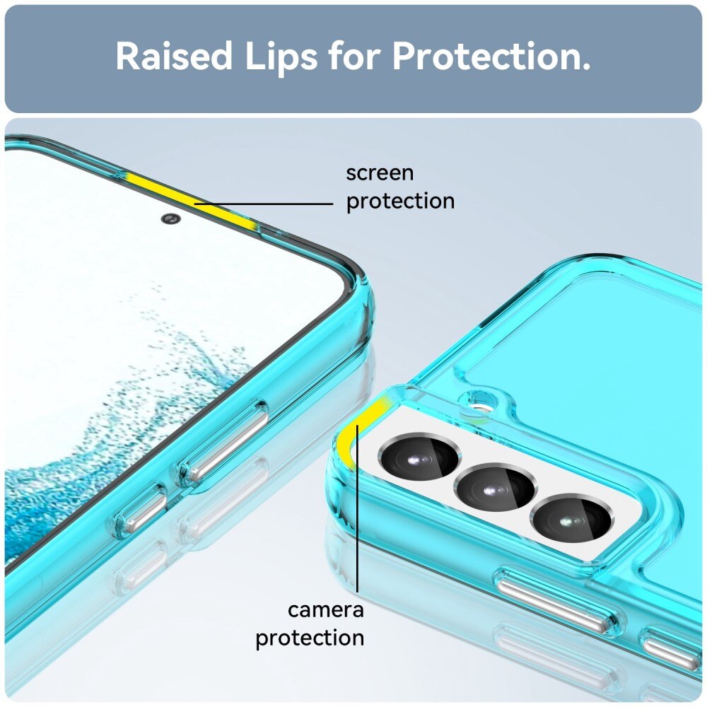 Coque Hybride Crystal Hybrid Samsung Galaxy S23, bleu