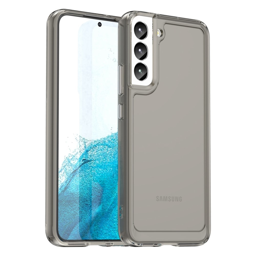 Coque Hybride Crystal Hybrid Samsung Galaxy S23 Plus, gris