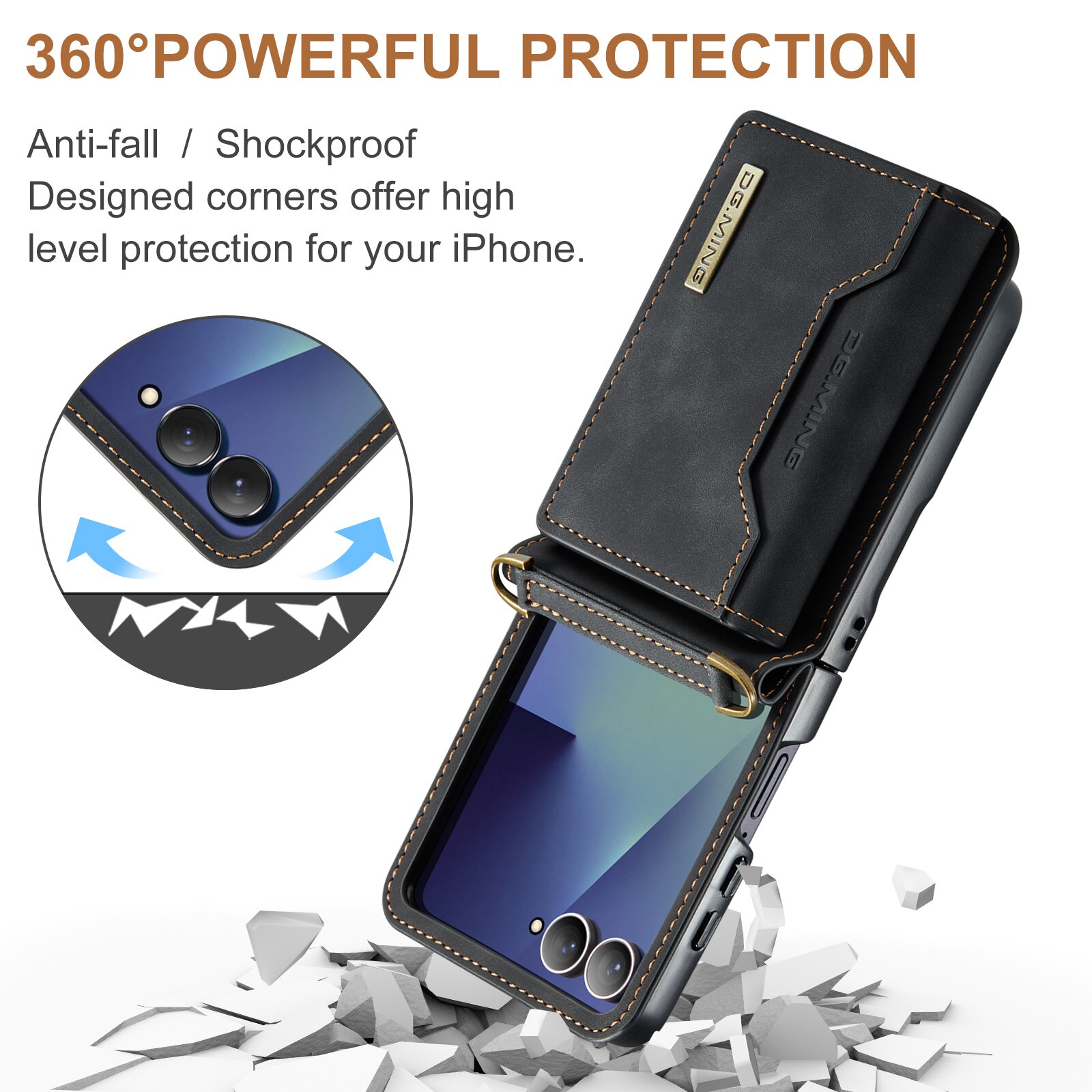 Coque Card Slot Samsung Galaxy Z Flip 7 Noir