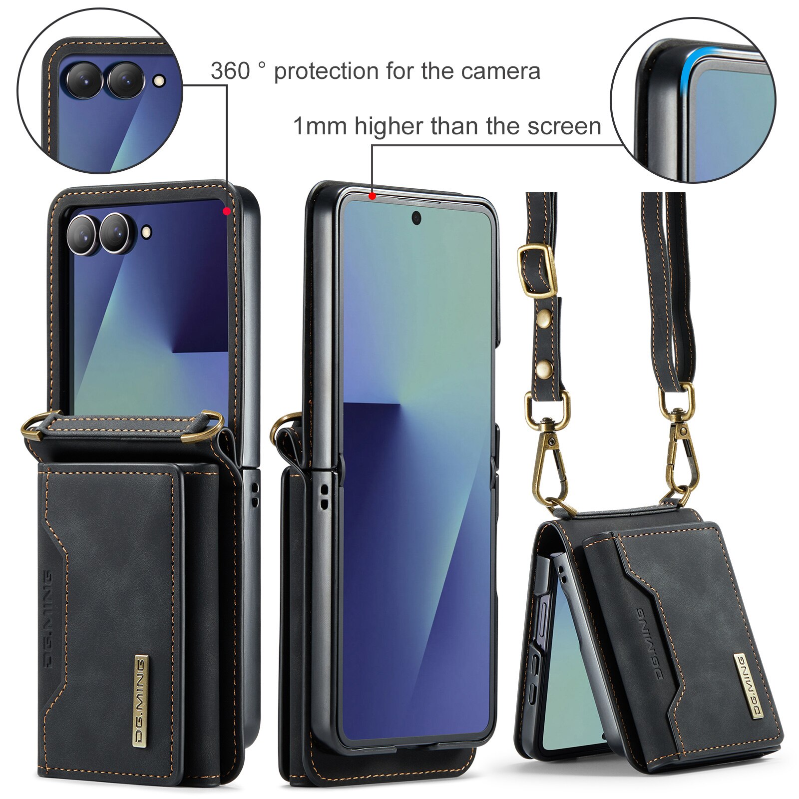 Coque Card Slot Samsung Galaxy Z Flip 7 Noir