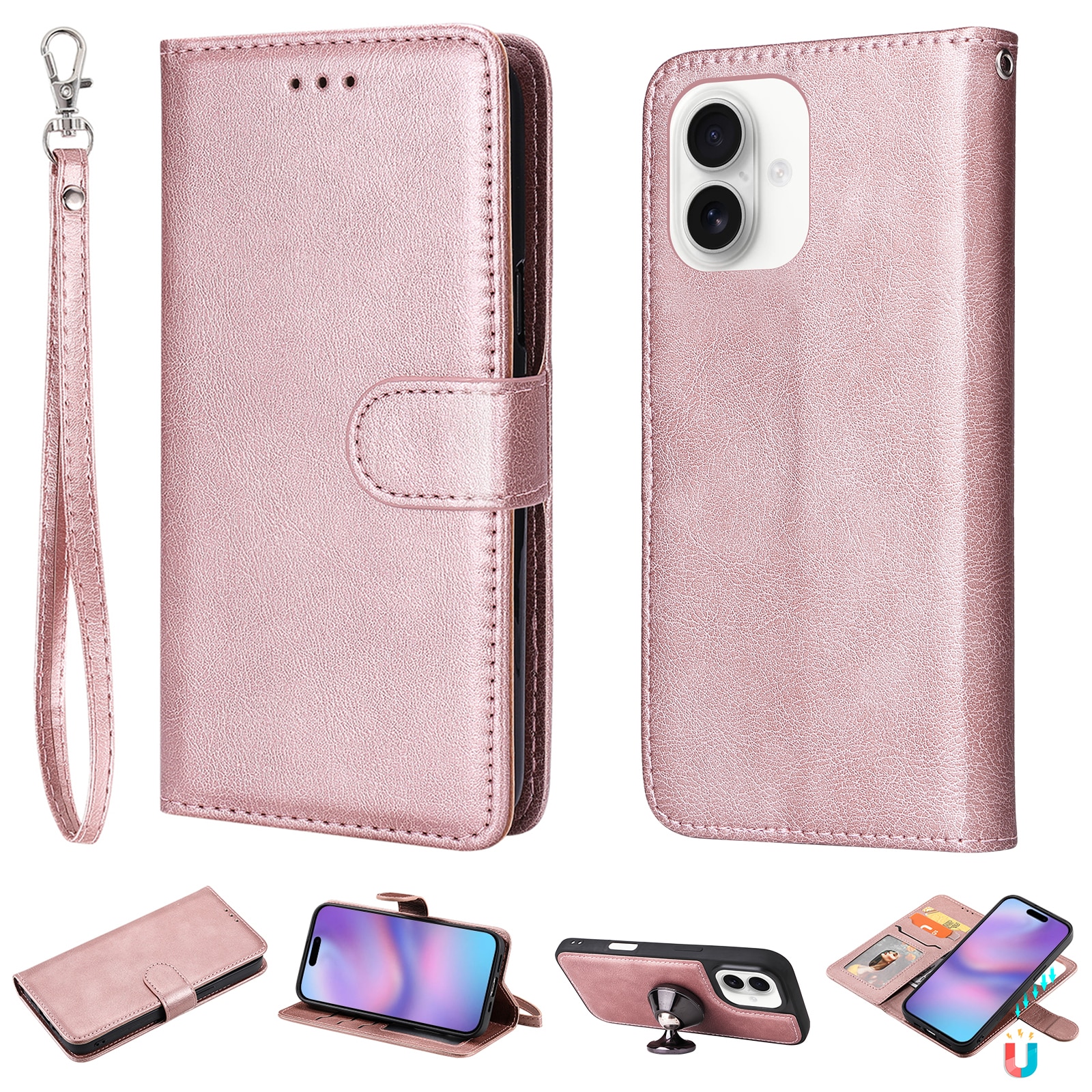 Étui magnétique iPhone 17, Rose