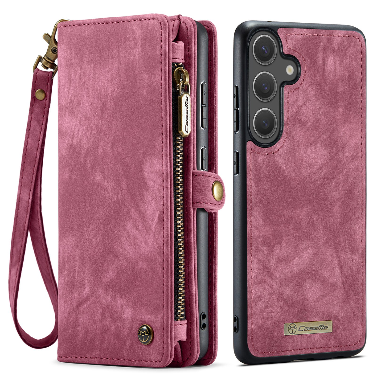 Étui portefeuille multi-cartes Samsung Galaxy S25 FE, Rouge