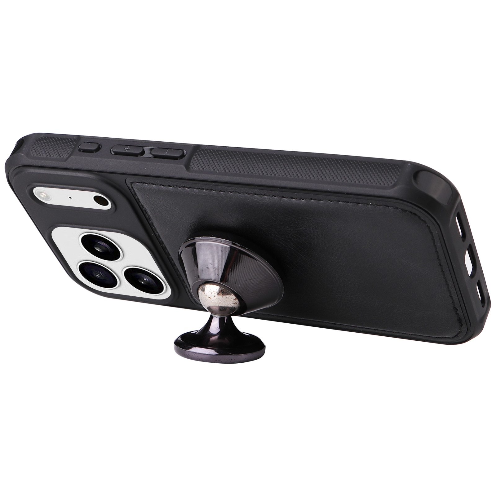 Magnet Leather Multi Wallet iPhone 17 Pro, noir