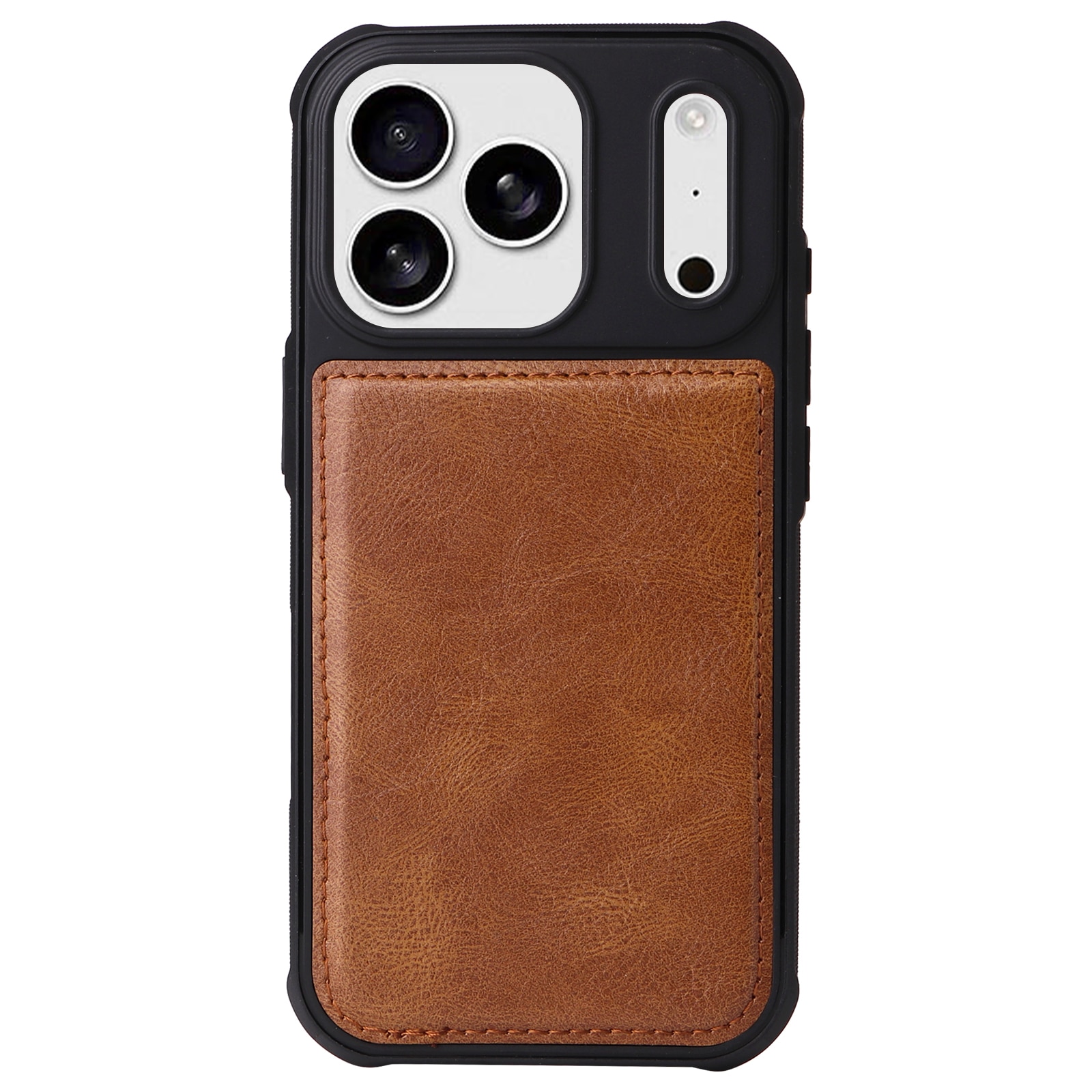 Magnet Leather Multi Wallet iPhone 17 Pro Max, Marron