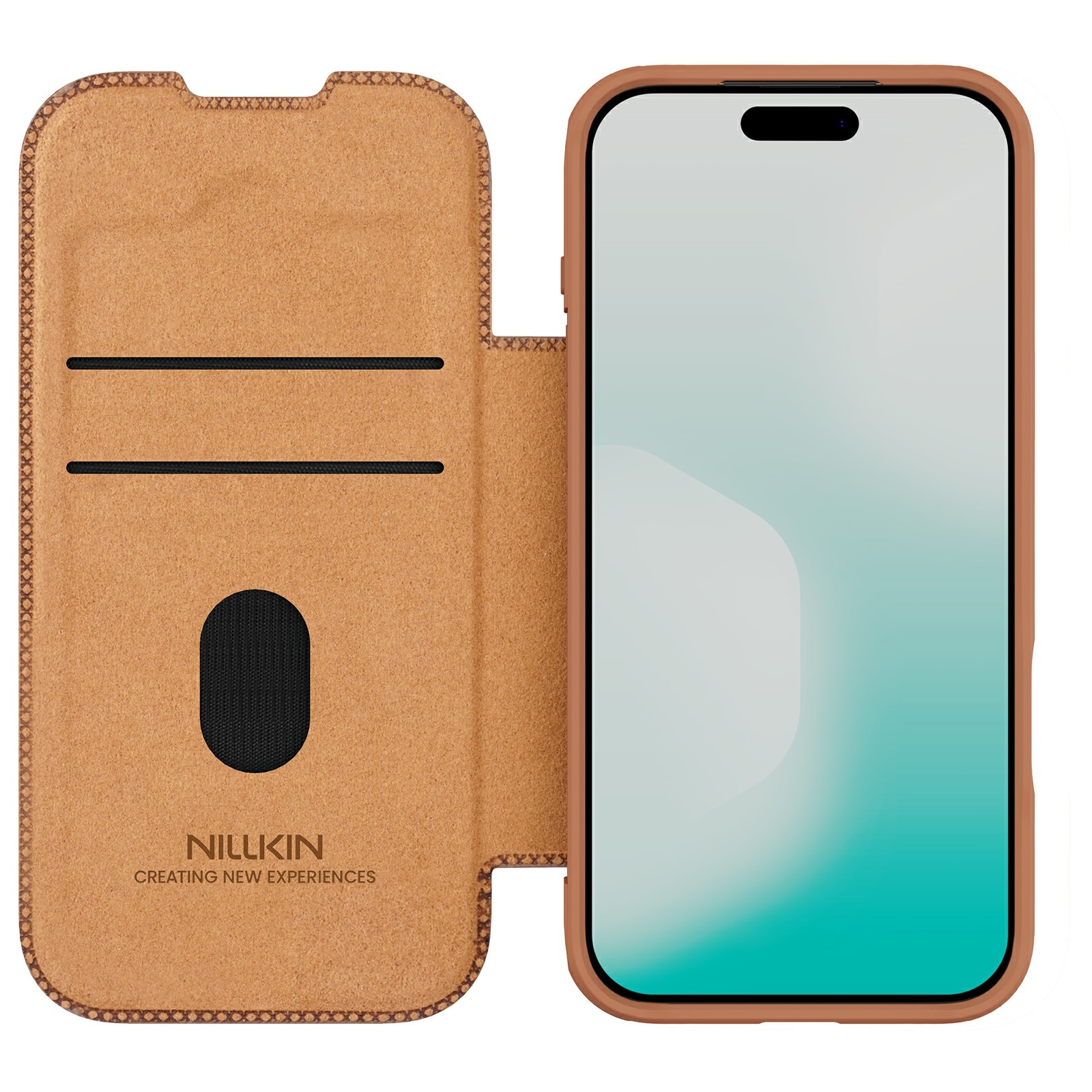 Etui Qin Pro CamShield iPhone 17 Pro Max Marron