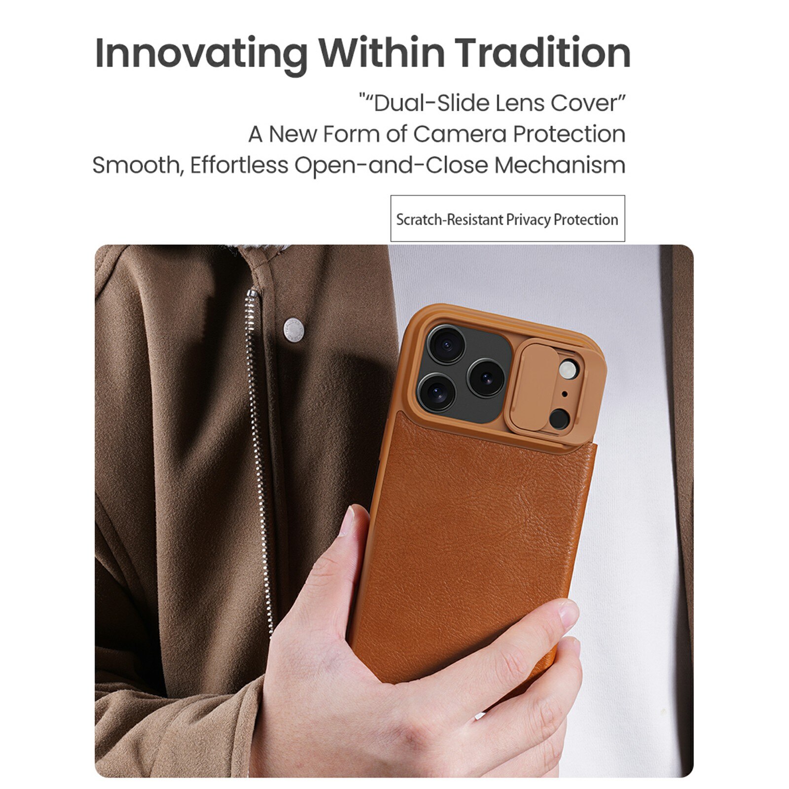 Etui Qin Pro CamShield iPhone 17 Pro Max Noir