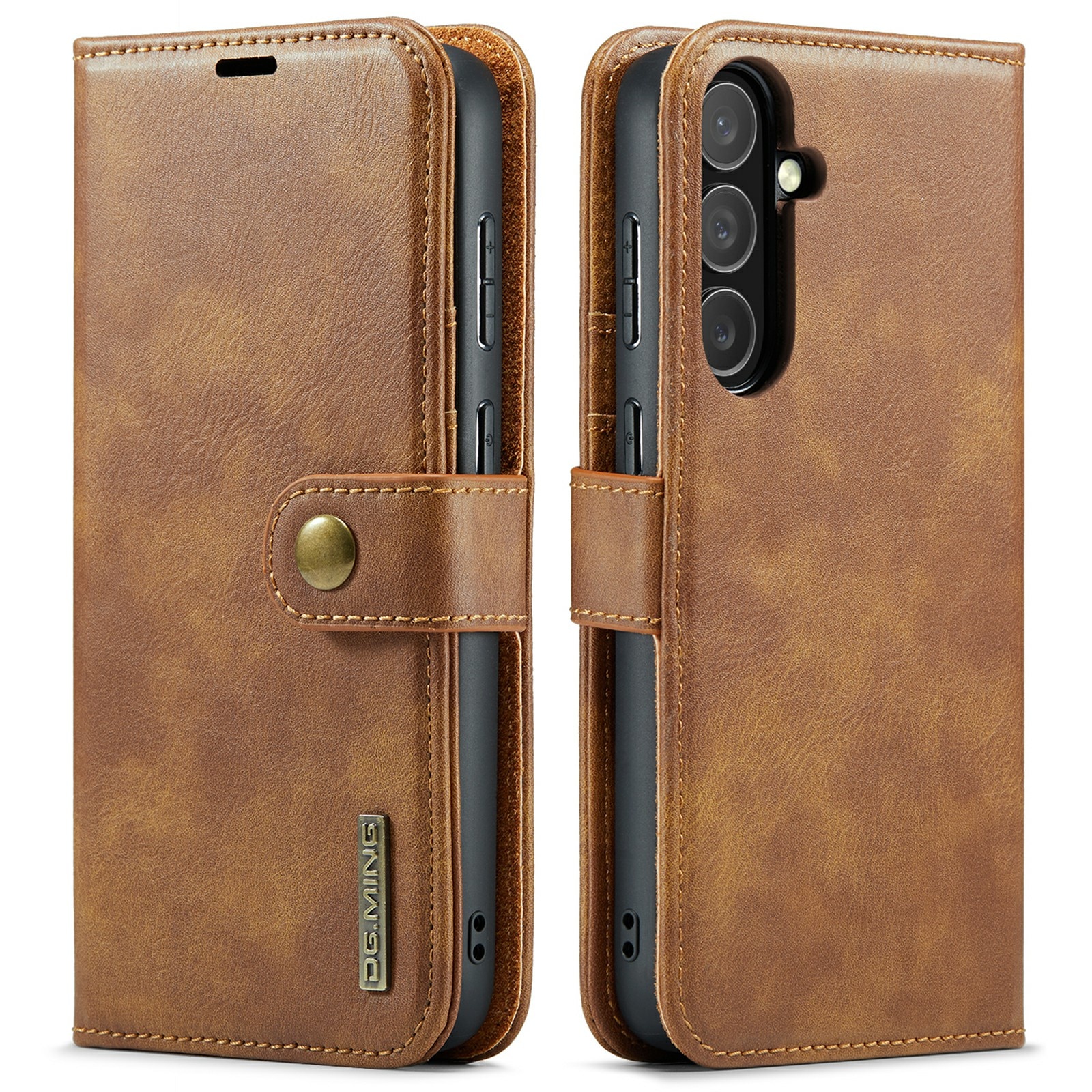 Étui portefeuille Magnet Wallet Samsung Galaxy S25 FE, Cognac