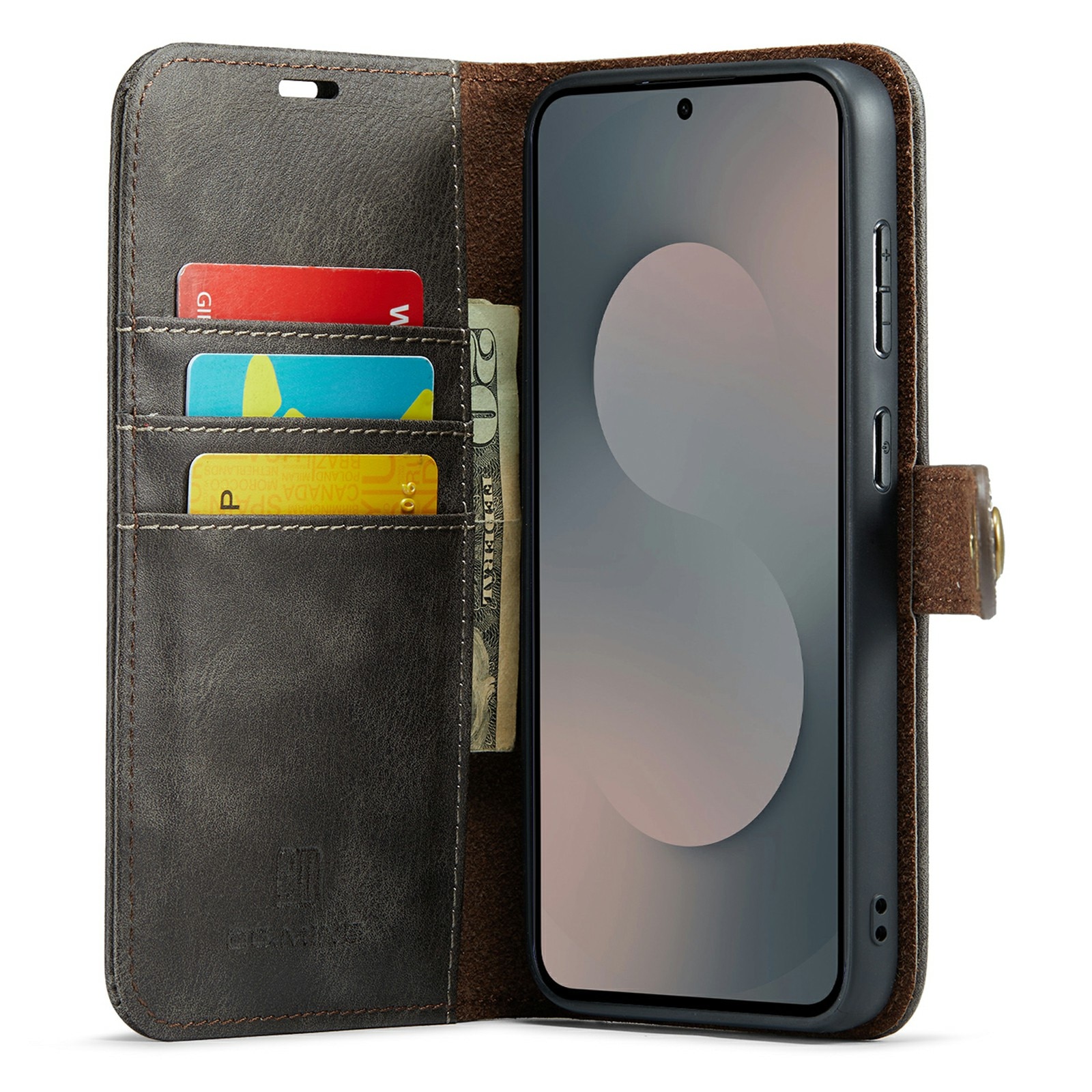 Étui portefeuille Magnet Wallet Samsung Galaxy S25 FE, Brown