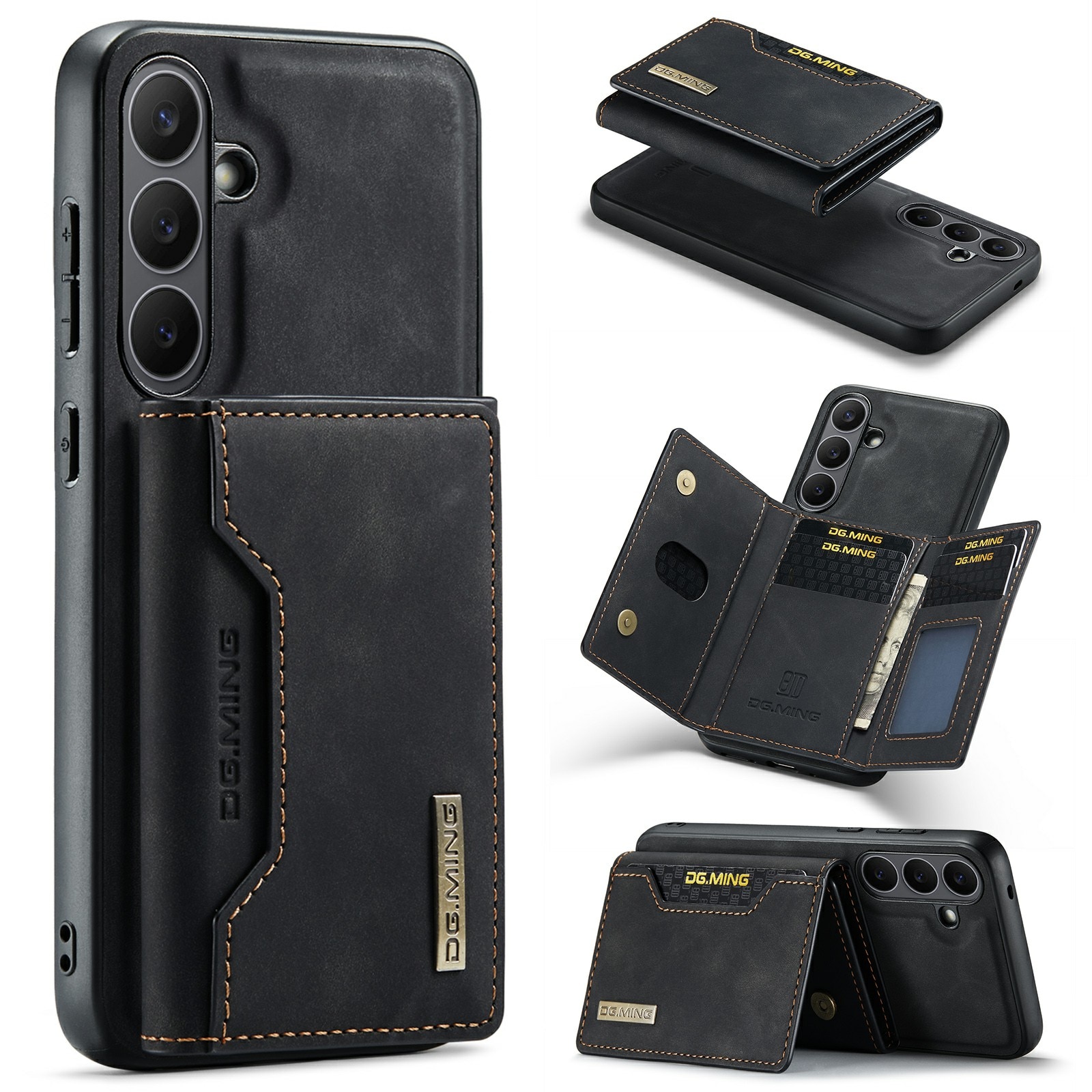 Coque Magnetic Card Slot Samsung Galaxy S25 FE, Noir