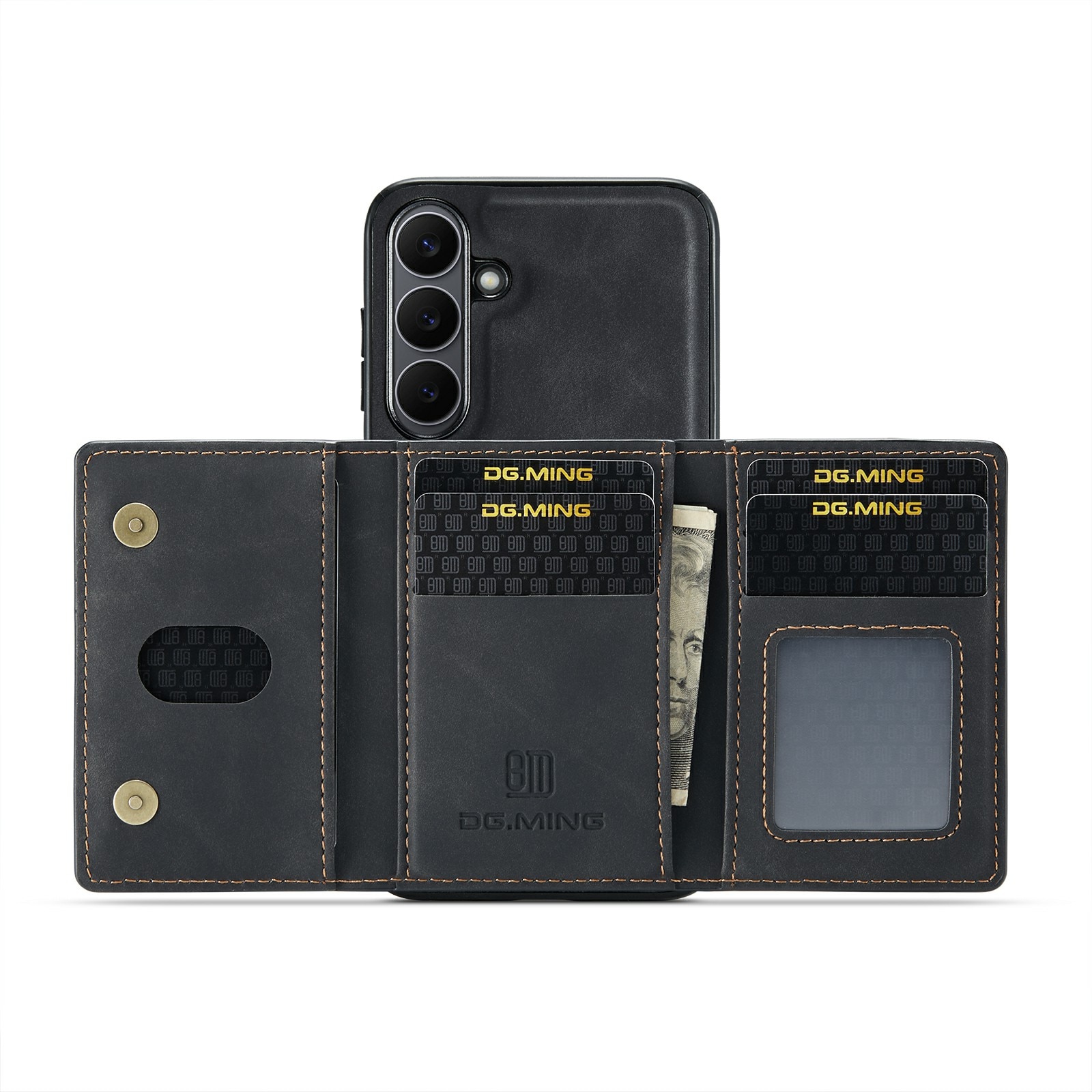Coque Magnetic Card Slot Samsung Galaxy S25 FE, Noir