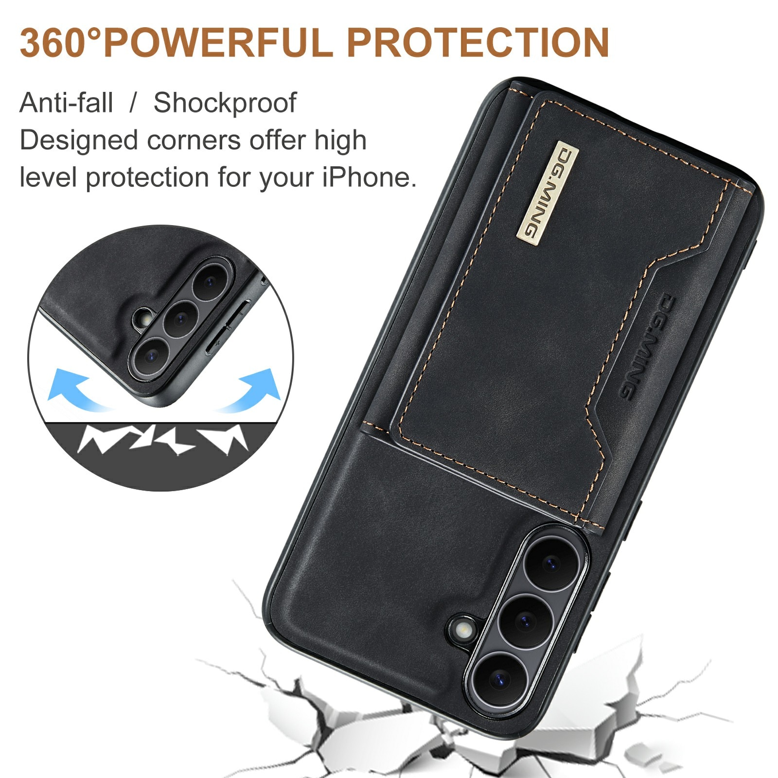 Coque Magnetic Card Slot Samsung Galaxy S25 FE, Noir