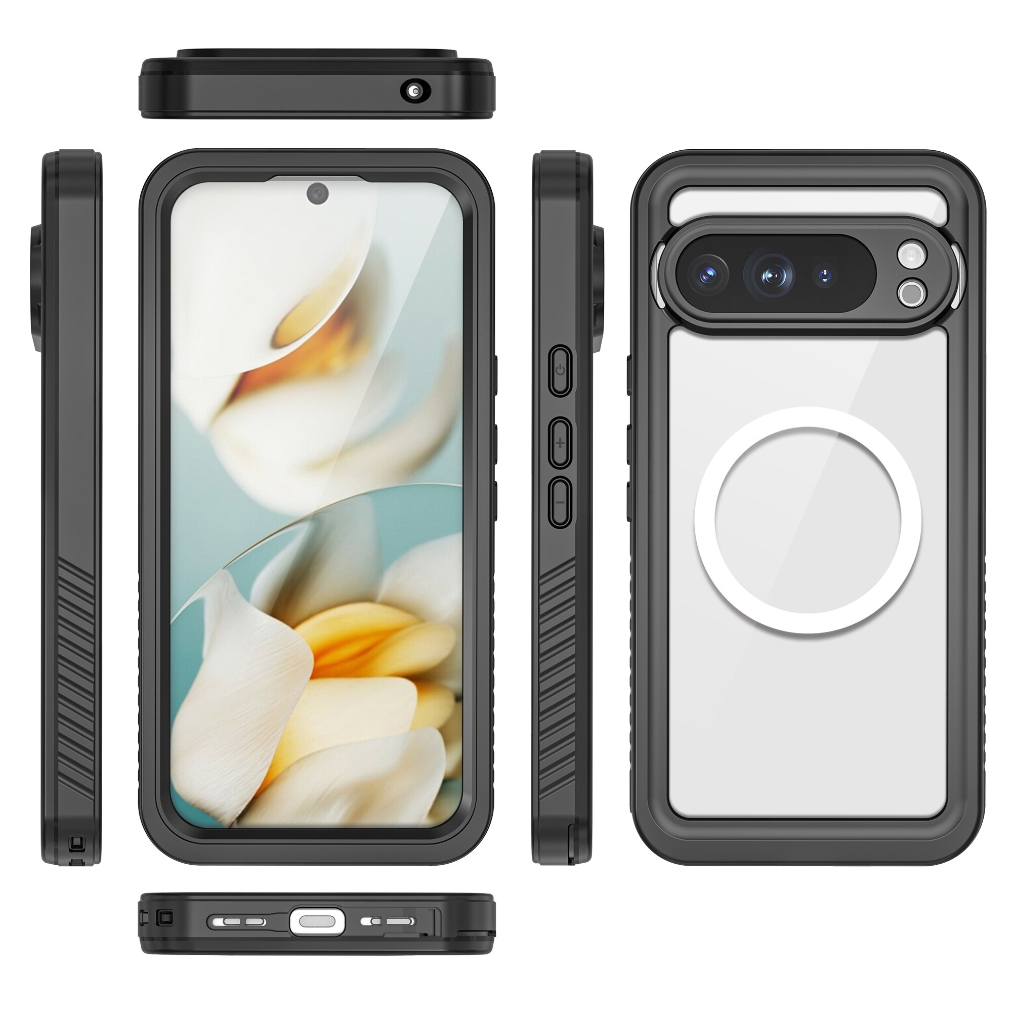 Coque étanche Google Pixel 10 Pro XL, transparent