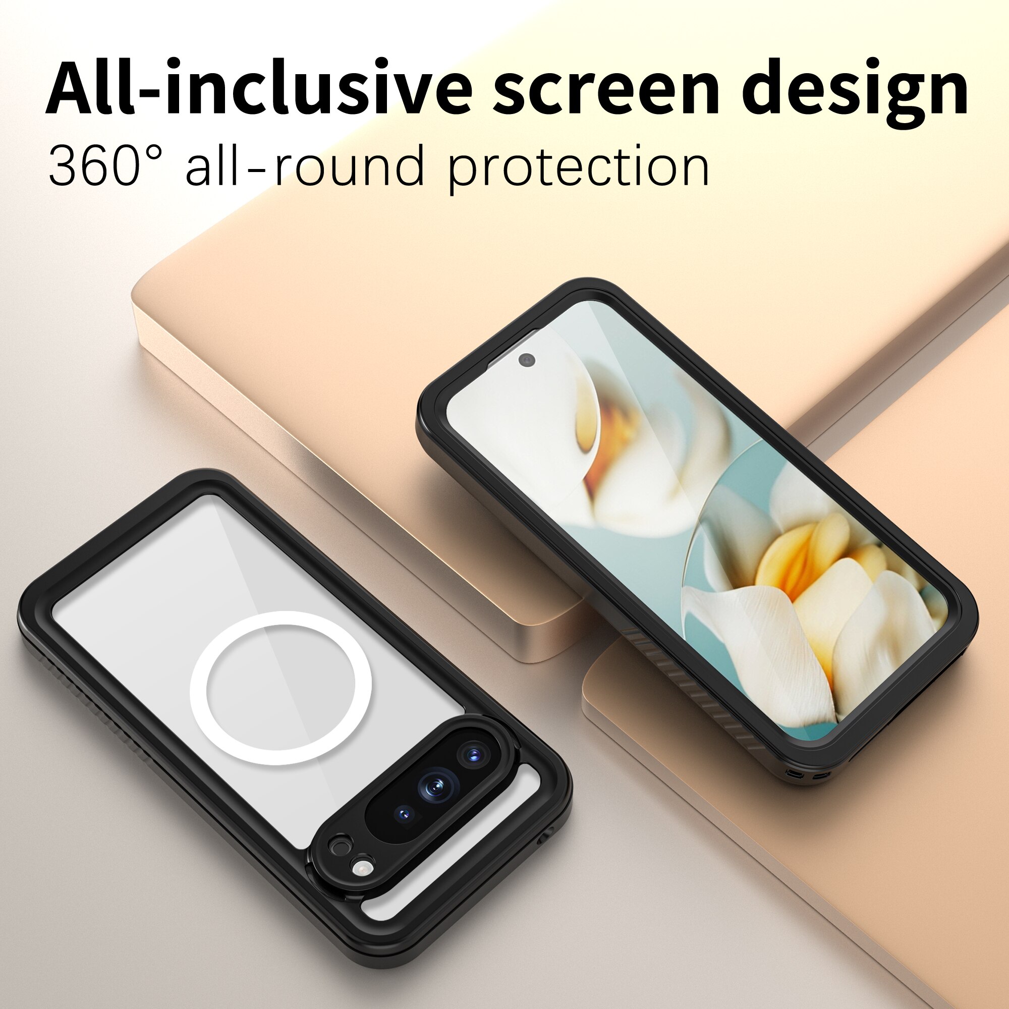 Coque étanche Google Pixel 10 Pro XL, transparent