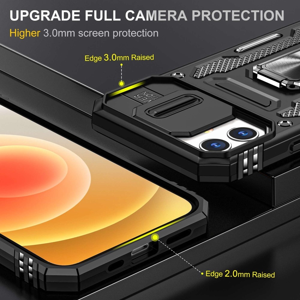 Coque Hybride Ring avec Protège Caméra iPhone 11, Noir