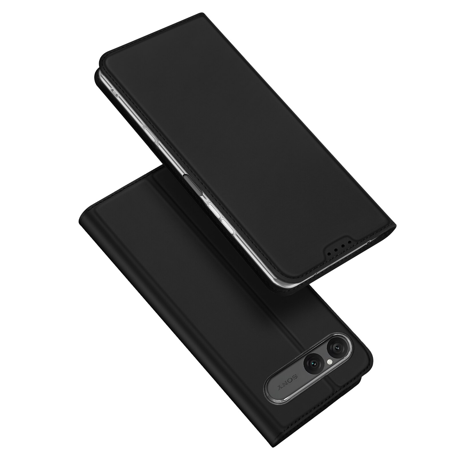 Étui portefeuille Skin Pro Series Sony Xperia 10 VII, Noir