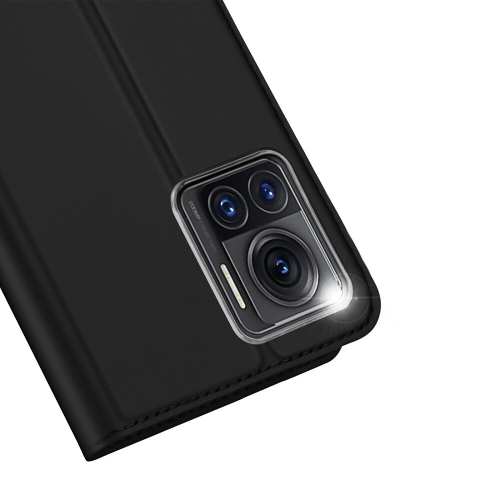 Étui portefeuille Skin Pro Series Motorola Edge 30 Ultra, Noir