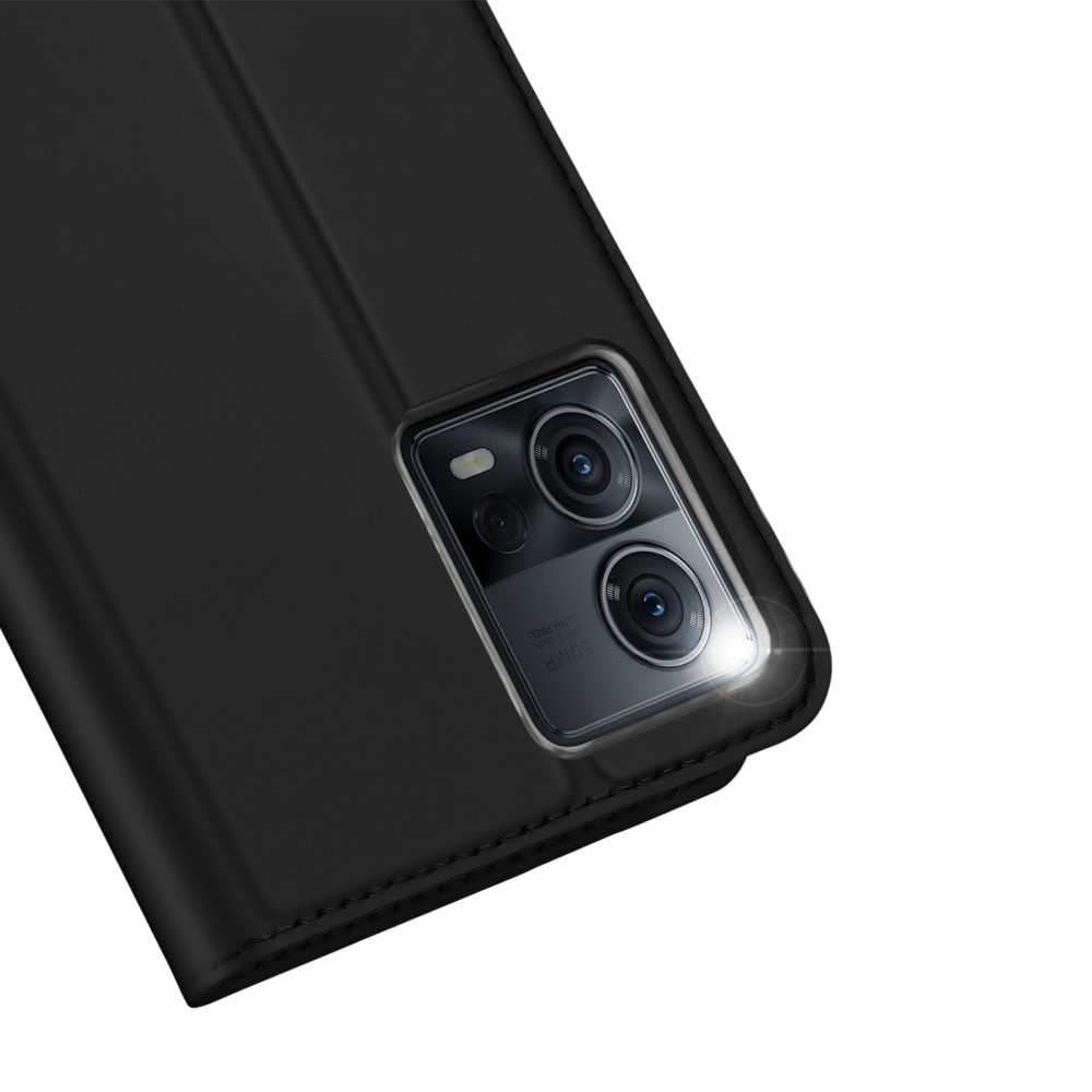 Étui portefeuille Skin Pro Series Motorola Edge 30 Fusion, Noir