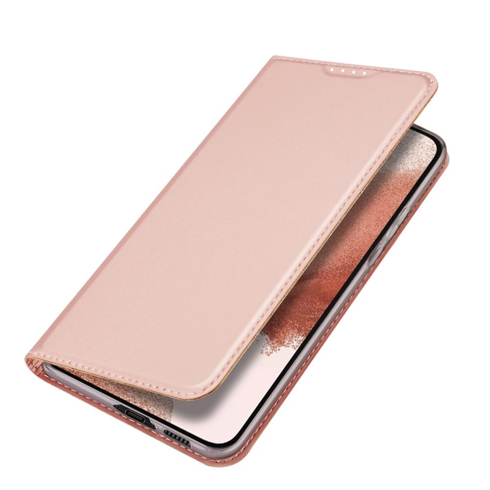 Étui portefeuille Skin Pro Series Samsung Galaxy S23, Or rose
