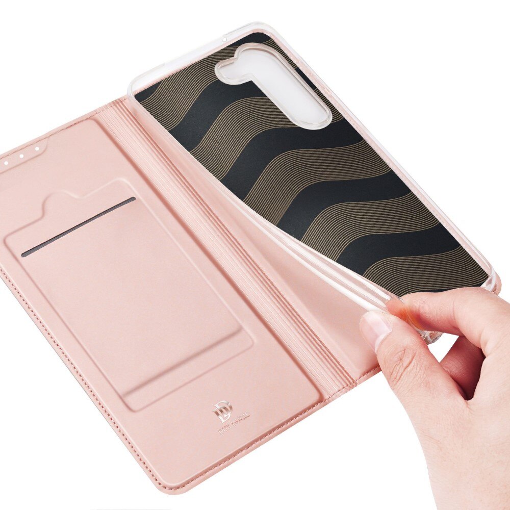 Étui portefeuille Skin Pro Series Samsung Galaxy S23 Plus, Or rose