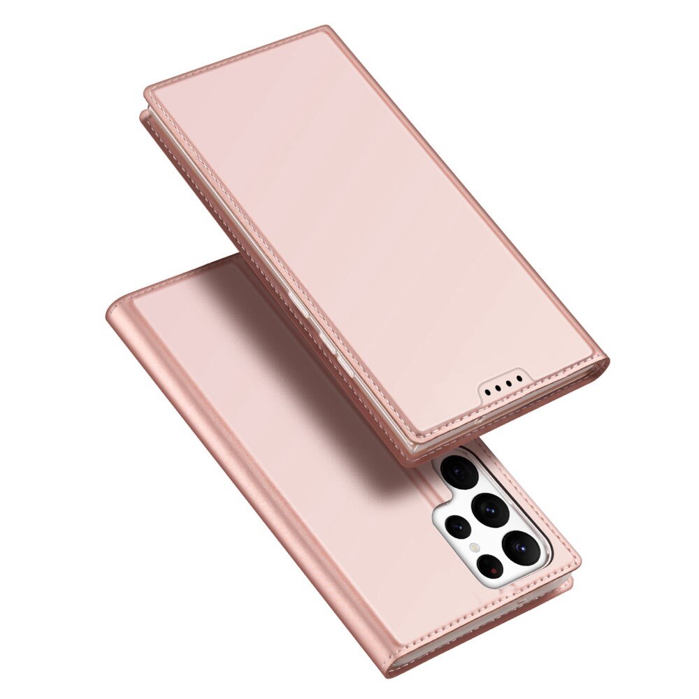 Étui portefeuille Skin Pro Series Samsung Galaxy S23 Ultra, Or rose