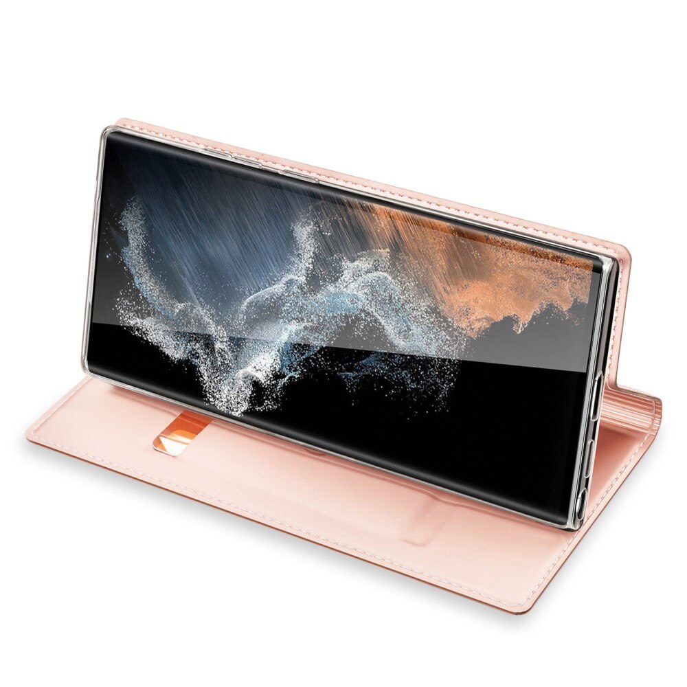 Étui portefeuille Skin Pro Series Samsung Galaxy S23 Ultra, Or rose