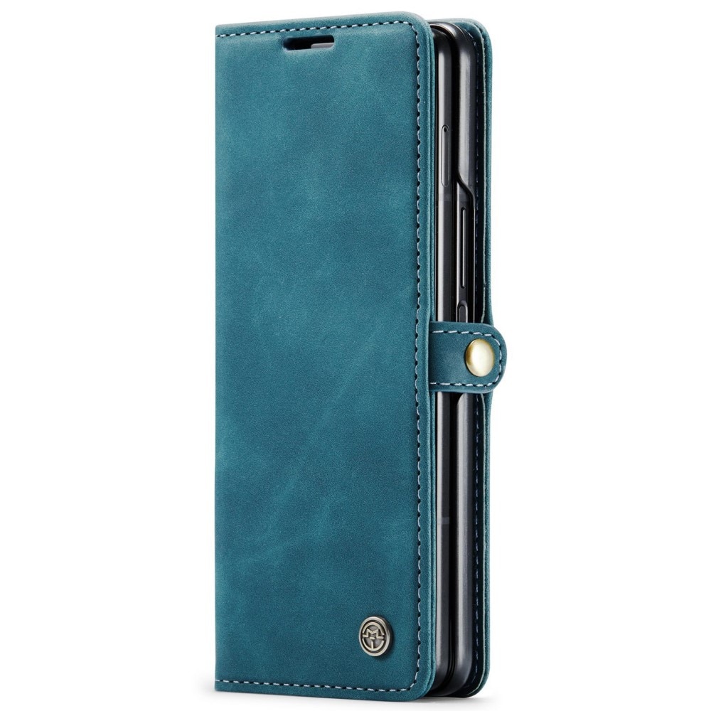 Étui portefeuille mince Samsung Galaxy Z Fold 4 bleu